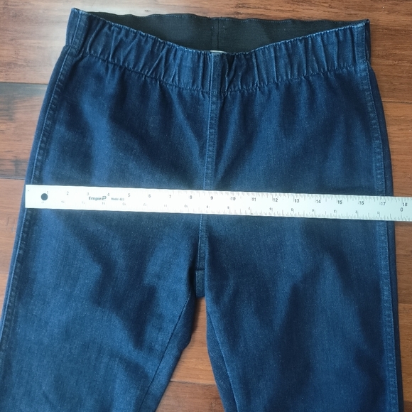 Soft Surroundings Boot Cut Pull-On Denim Jeggings Size S cotton/spandex - Picture 4 of 9
